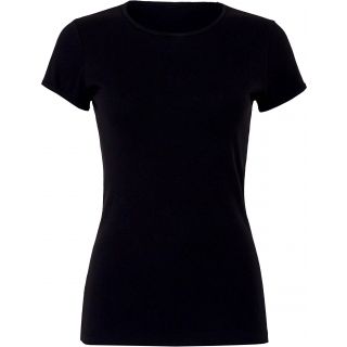 T-shirt femme col rond manches courtes BE1001 - Black