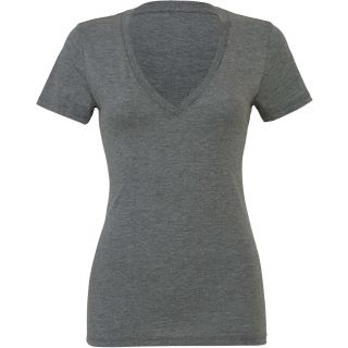 T-shirt femme triblend col V BE8435 - Grey Triblend