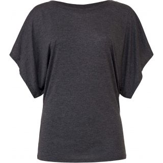 T-shirt femme flowy dolman manches courtes BE8821 - Dark Grey Heather