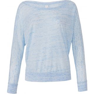T-shirt femme flowy dolman manches longues BE8850 - Blue Marble
