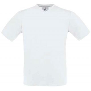 T-shirt homme manches courtes col V exact 150 CG153 - White