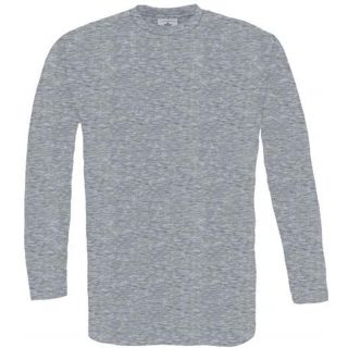 T-shirt homme manches longues exact 190 LSL CG191 - Sport grey