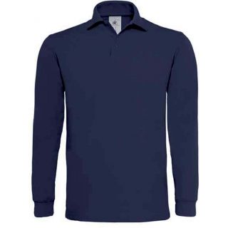 Polo homme manches longues heavymill HEAML - Navy