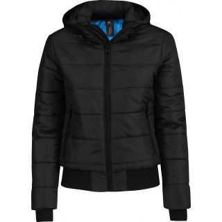 Doudoune Femme Superhood JW941 - Black / Cobalt Blue