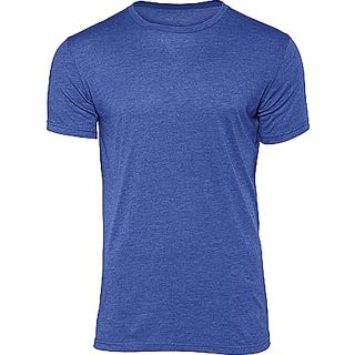T-shirt homme triblend col rond TM055 - Heather Royal Blue