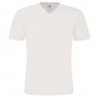T-shirt homme col V Mick Classic TM060 - White