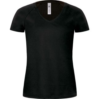 T-shirt femme col V Blondie Classic TW260 - Black