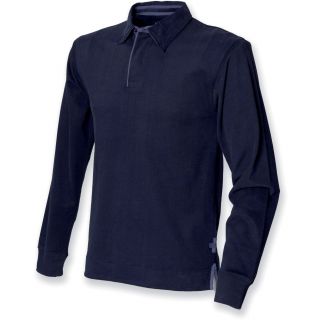 Polo rugby manches longues FR43 - Navy