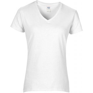 T-shirt Femme Col V Premium GI4100VL - White