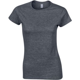 T-shirt femme col rond softstyle 6400L - Dark Heather