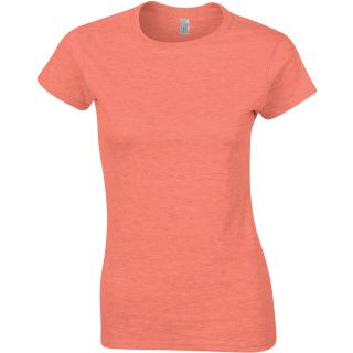 T-shirt femme col rond softstyle 6400L - Heather Orange