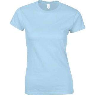 T-shirt femme col rond softstyle 6400L - Light Blue
