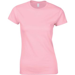 T-shirt femme col rond softstyle 6400L - Light Pink