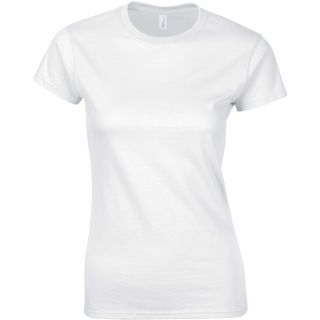 T-shirt femme col rond softstyle 6400L - White