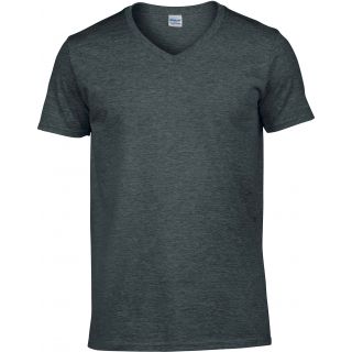 T-shirt homme col V Softstyle GI64V00 - Dark Heather