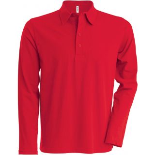 Polo jersey manches longues K205 - Red