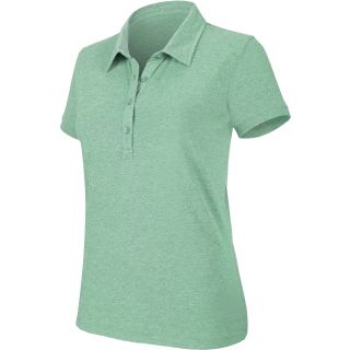 Polo femme manches courtes "mélange" K208 - Green Heather