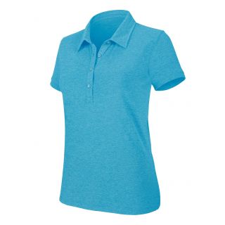 Polo femme manches courtes "mélange" K208 - Tropical Blue Heather