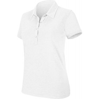 Polo femme manches courtes "mélange" K208 - White