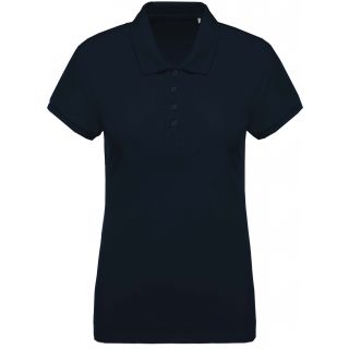 Polo femme bio piqué manches courtes K210e - Navy
