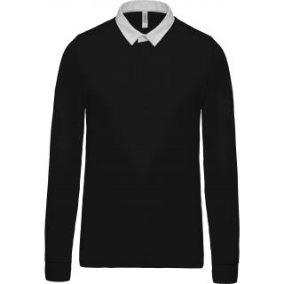 Polo rugby K213 - Black / White