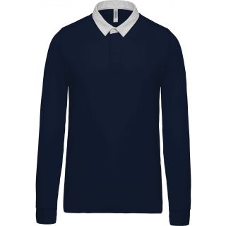 Polo rugby K213 - Navy / White
