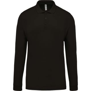 Polo homme piqué manches longues K256 - Dark Grey