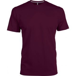 T-shirt homme col rond manches courtes K356 - Wine