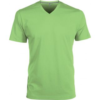 T-shirt homme manches courtes col V K357 - Lime