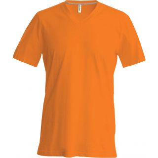 T-shirt homme manches courtes col V K357 - Orange