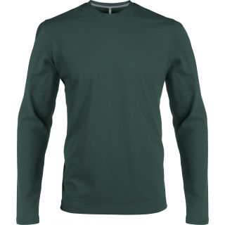 T-shirt homme manches longues col rond K359 - Forest Green