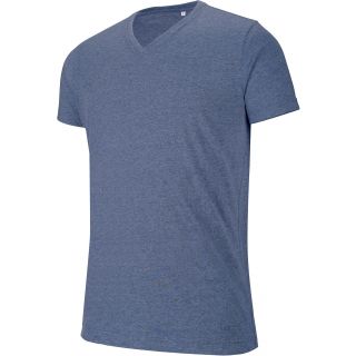 T-shirt homme col V "mélange" manches courtes K367 - Blue Heather