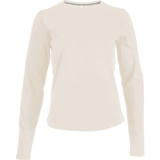 T-shirt femme manches longues col rond K383 - Light Sand