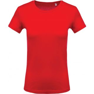 T-shirt femme col rond manches courtes K389 - Red