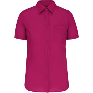 Chemise manches courtes femme Judith K548 - Fuchsia
