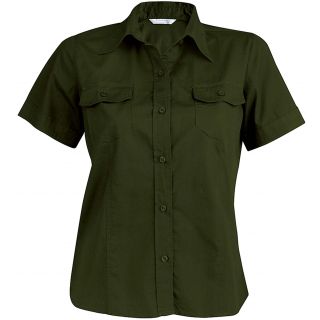 Chemise manches courtes femme popeline Tropical Lady K572 - Khaki