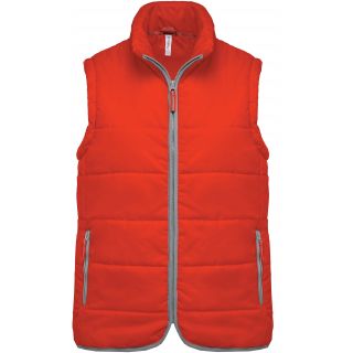 Doudoune sans manches matelassée K6116 - Orange