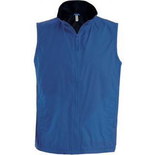 Bodywarmer doublé polaire Record K679 - Royal Blue / Black