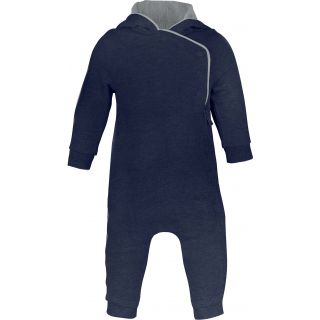Grenouillère bébé avec capuche K830 - Navy / Oxford Grey
