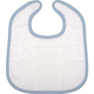 Bavoir bébé éponge K833 - White / Sky Blue