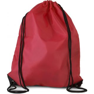 Sac à dos avec cordelettes KI0104 - Cherry Red - 44 x 34 cm