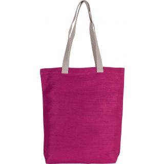 Sac shopping en juco KI0229 - Fuchsia