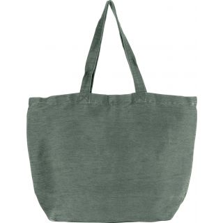 Grand sac en juco avec doublure intérieure KI0231 - Washed Dusty Light Green de face