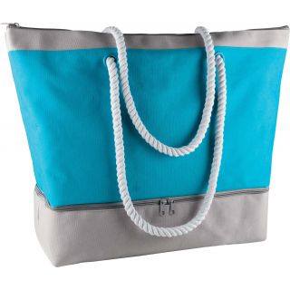 Sac de plage isotherme KI0245 - Turquoise / Light Grey