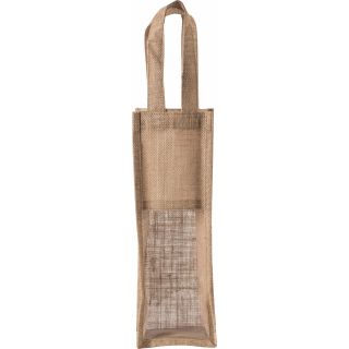 Sac porte bouteille en jute KI0267 - Natural