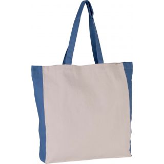 Sac cabas bicolore KI0275 - Natural / Dusty Blue