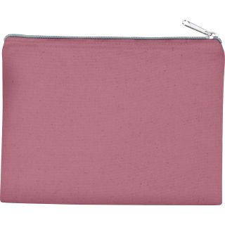 Pochette en coton canvas personnalisable KI0721 - Light Marsala / Silver