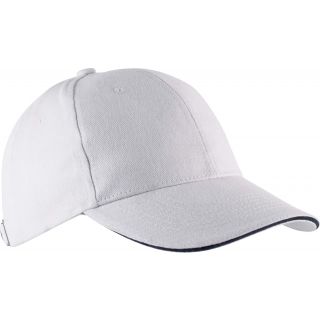 Casquette 6 panneaux Orlando KP011 - White / Navy