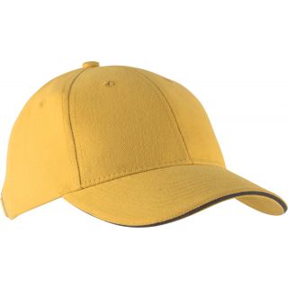 Casquette 6 panneaux Orlando KP011 - Yellow / Slate Grey