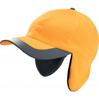 Casquette hiver fluorescente 6 panneaux KP122 - Fluorescent Orange